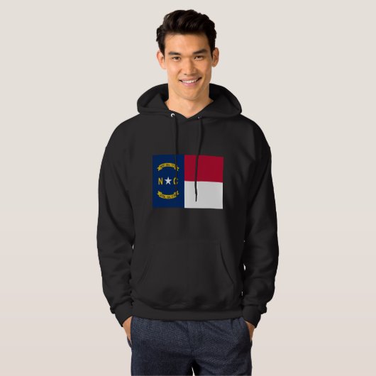 North Carolina Flag Hoodie (Voorkant volledig)