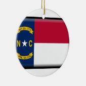 North Carolina Flag Keramisch Ornament (Rechts)