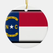 North Carolina Flag Keramisch Ornament (Voorkant)