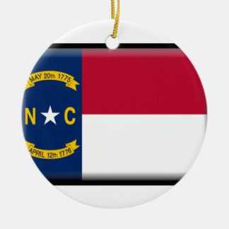 North Carolina Flag Keramisch Ornament