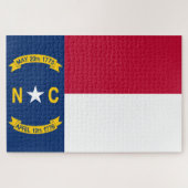 North Carolina Flag Legpuzzel (Horizontaal)