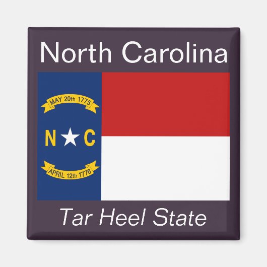 North Carolina Flag Magnet (Voorkant)