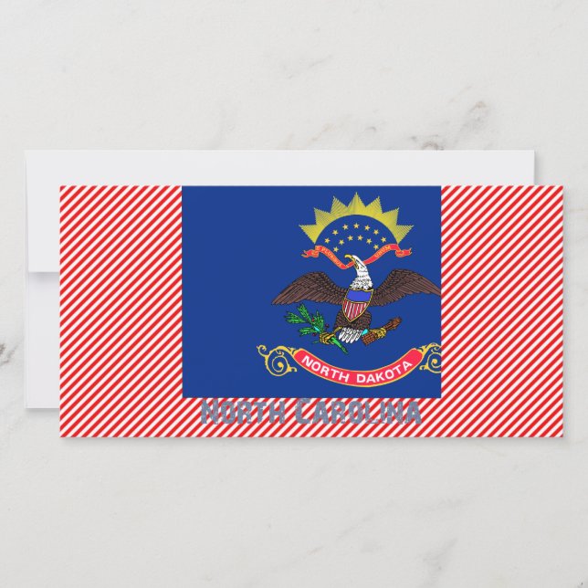 North Carolina Flag Map (Voorkant)