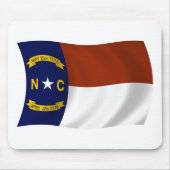North Carolina Flag Mousepad Muismat (Voorkant)