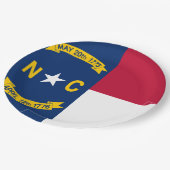 North Carolina Flag Papieren Bordje (Gekanteld)