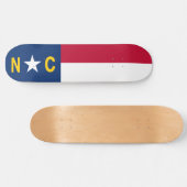North Carolina Flag Persoonlijk Skateboard (Horizontaal)