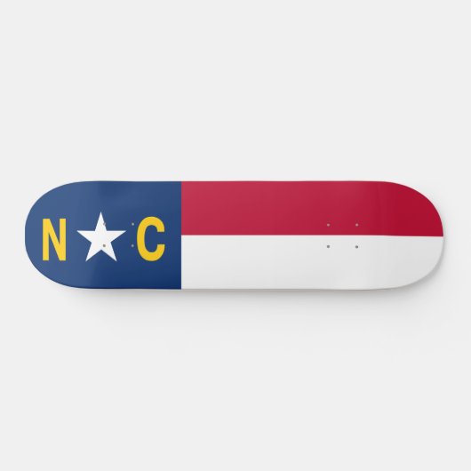 North Carolina Flag Persoonlijk Skateboard (Horizontaal)