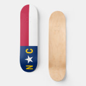 North Carolina Flag Persoonlijk Skateboard (Voorkant)