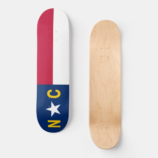 North Carolina Flag Persoonlijk Skateboard (Voorkant)