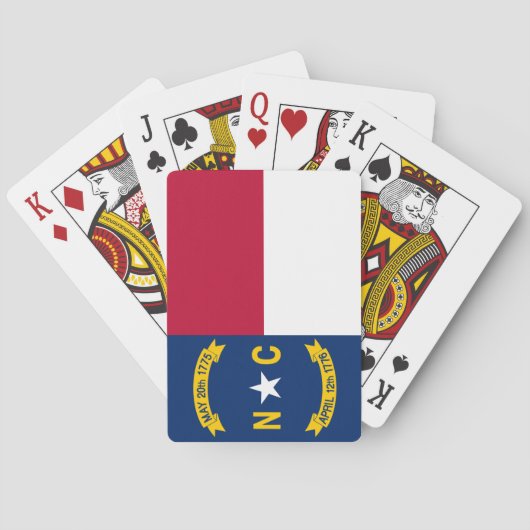 North Carolina Flag Pokerkaarten (Achterkant)