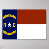 North Carolina Flag Poster (Voorkant)