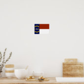 North Carolina Flag Poster (Keuken)