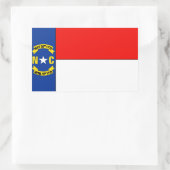 North Carolina Flag Rechthoekige Sticker (Tas)