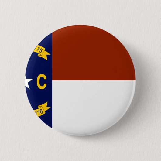 North Carolina Flag Ronde Button 5,7 Cm (Voorkant)
