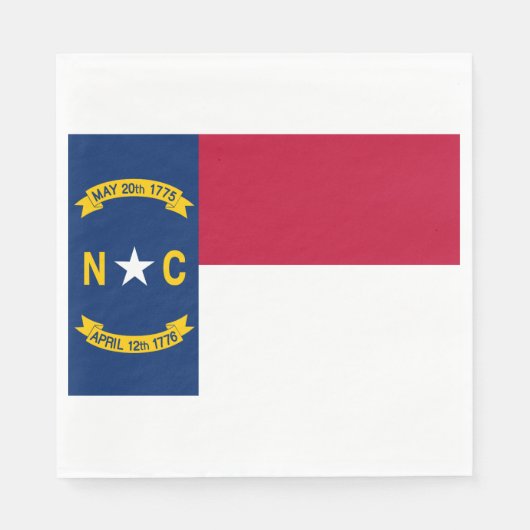 North Carolina Flag Servet (Voorkant)