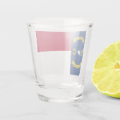 North Carolina Flag Shot Glas (Achterkant)