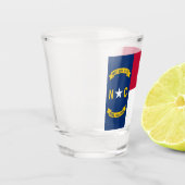 North Carolina Flag Shot Glas (Links)