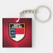 North Carolina Flag Sleutelhanger (Achterkant)