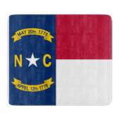 North Carolina Flag Snijplank (Voorkant)