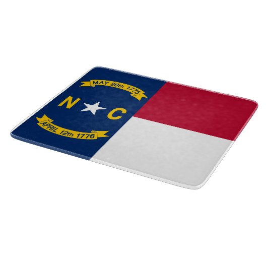 North Carolina Flag Snijplank (Hoek)