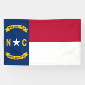 North Carolina Flag Spandoek (Horizontaal)