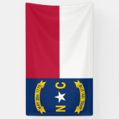 North Carolina Flag Spandoek (Verticaal)