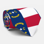 North Carolina Flag Stropdas (Opgerold)