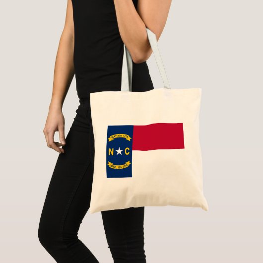 North Carolina Flag Tote Bag (Voorkant (product))