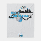 North Carolina Fleece Blanket (Voorkant)