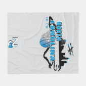 North Carolina Fleece Blanket (Voorkant (Horizontaal))