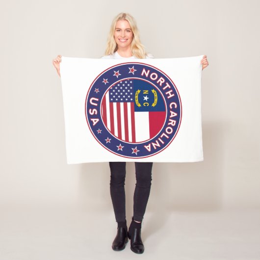 North Carolina Fleece Deken (In situ)