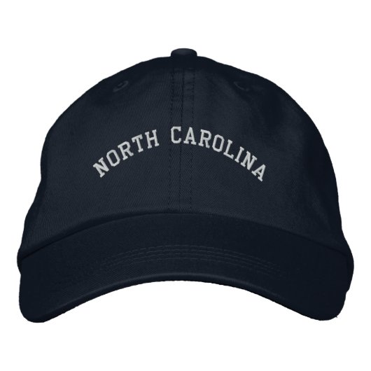 North Carolina geborduurd Pet Navy Blue (Voorkant)