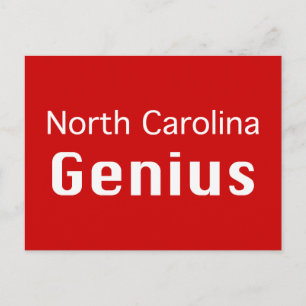 North Carolina Genius Gifts Briefkaart
