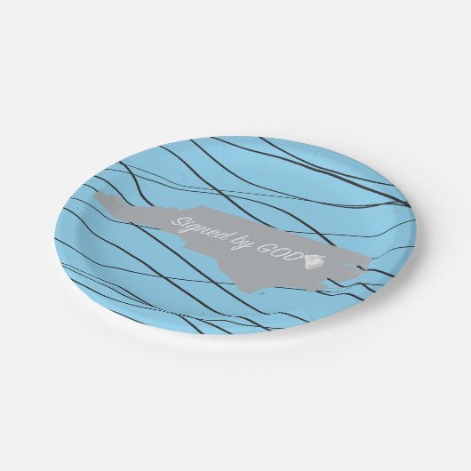 North Carolina ,Gesigneerd door God Papieren Bordje (Gekanteld)