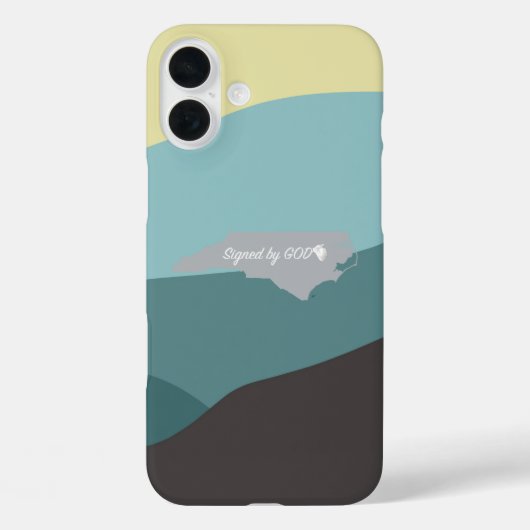 North Carolina, Getekend door God Case-Mate iPhone Case (Achterkant)