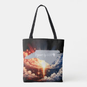 North Carolina Getekend door God Tote Bag (Achterkant)
