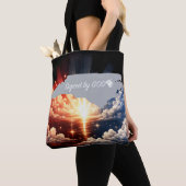 North Carolina Getekend door God Tote Bag (Dichtbij)