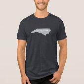 North Carolina, getekend door God Tri-Blend Shirt (Voorkant)