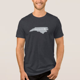 North Carolina, getekend door God Tri-Blend Shirt