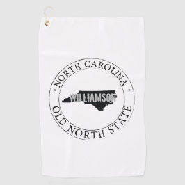 North Carolina Golf Towel State Personalized Golfhanddoek