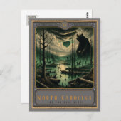 North Carolina | Gotische kunst Briefkaart (Voorkant / Achterkant)