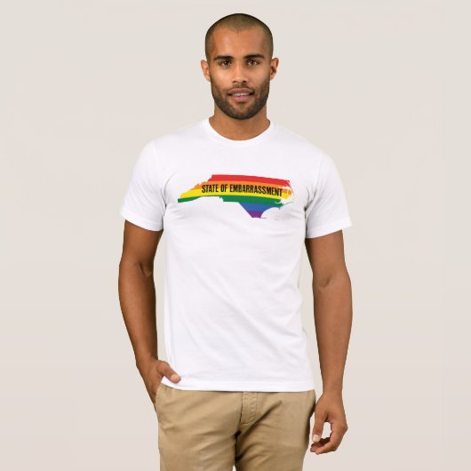 North Carolina HB2 Embarrassement T-shirt (Voorkant volledig)