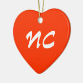 North Carolina Heart Ornament (Links)