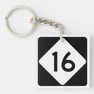 North Carolina Highway 16 Sleutelhanger