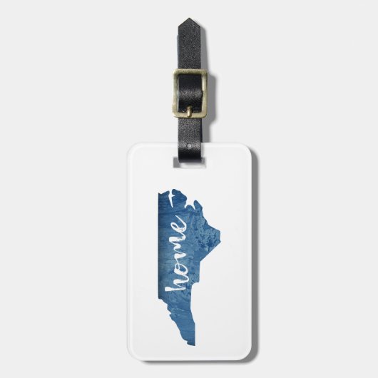 North Carolina Home Houtkorrel Bagagelabel (Voorkant verticaal)