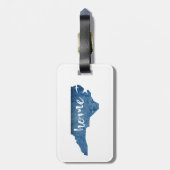North Carolina Home Houtkorrel Bagagelabel (Achterkant verticaal)