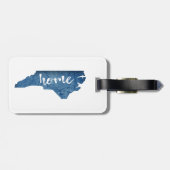 North Carolina Home Houtkorrel Bagagelabel (Achterkant horizontaal)