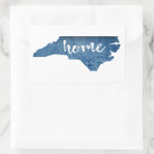 North Carolina Home Houtkorrel Rechthoekige Sticker (Tas)
