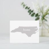 North Carolina home silhouette state map Briefkaart (Staand voorkant)