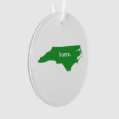 North Carolina home silhouette state map Ornament (voorkant)